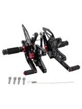 Adjustable CNC Rider Rear Set Rearsets Footrest Foot Rest Pegs Fit For BMW S1000RR 2010-2014 BLK Generic