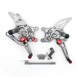 Adjustable CNC Rider Rear Set Rearsets Footrest Foot Rest Pegs Fit For Aprilia RSV4 1000 Factory 2009-2012 GRAY