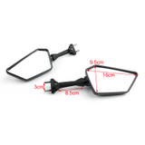 Black Left Right Rear View Mirrors Fit For Kawasaki NINJA 250R EX250 2008-2013