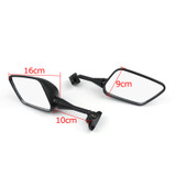 Left & Right Side Rear View Mirrors Black Fit For Hyosung GT 125R 250R 650R 650S