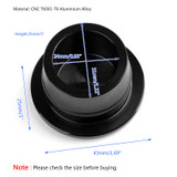 CNC Aluminum Alloy Frame Hole Cover Protective Fit For Yamaha T-max Tmax 530 2005-2016 BLK