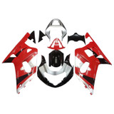 2001-2003 Suzuki GSXR 600 Amotopart Fairings Red Silver Black GSXR Racing