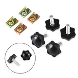 Saddlebag Lever Lock Bolts & Nuts Set Silver Fits For Glide King Touring 96-19