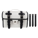 Tail Bag Pu Side Saddlebag Tail Bag Luggage Pouch Storage Black For Motorbike