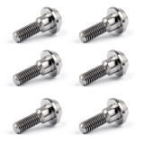 6PCs M6 x 20mm Disc Brake Rotor Bolts For Suzuki GSXR, Yamaha R1 R6 FZ600 FZ1000 FJR1300, Titanium