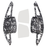 2019-2024 Audi A3 A4 A5 A6 A7 A8 Steering Wheel Paddle Shifter Extension Black Forged Pattern Generic