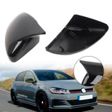 2015-2019 MK7 VW Golf /GTI /Golf R/ E-Golf 2pcs Door Wing Mirror Cover Caps Casing Gloss Black Generic