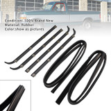 1997 Ford F150 Truck with Old Body Style Front 4PCS Door Window Seal Belt Weatherstrip + 2PCS Seal Kit Generic