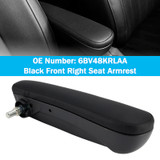 2016-2019 Fiat 500 Abarth Front Right Seat Armrest 6BV48KRLAA Black Generic
