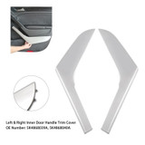 2009-2013 Volkswagen Golf MK6/ Golf GTI 2pcs Left & Right Inner Door Handle Trim Cover Silver Generic