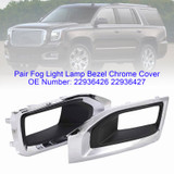 2015-2018 Yukon Yukon XL submodel: Denali, SLE, SLT Fog Light Lamp Bezel Cover Driver Left+Right Side 22936426 Generic