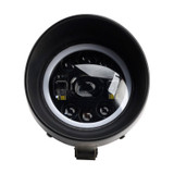 9-Bulbs Beam Headlight Fog Lamp Custom Fits Black For Racer Bobber Chopper