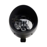 Multifunctional Beam Headlight Lamp Custom Black Fits For Racer Bobber Chopper