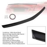 2008-2016 Mercedes Benz E Class W212 Sedan 4-door Rear Boot Spoiler Carbon Fiber Look AMG Style Generic