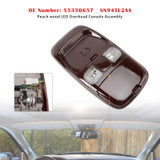 1998-2002 Dodge Ram 3500 Front LED Overhead Console Assembly 55350657 Peach wood Generic