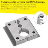 Tool for MRP Lift damper to tune it. Has 8mm/10mm/1 inch vise clamp/block