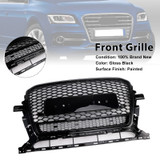 2013-2017 Audi Q5 SQ5 Front Honeycomb Bumper Grille Gloss Black Generic