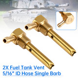 2x 5/16" ID Hose Fuel Tank Vent 3/8"-18NPTF Thread For both small and large tanks