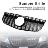 2013-2015 Mercedes Benz GLK X204 Front Grille Gloss Black Generic