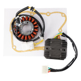 2003-2006 Honda FES 125 150 Pantheon 4T Magneto Coil Stator+Voltage Regulator+Gasket Assy Generic