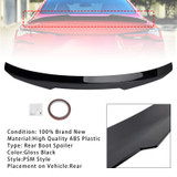 2020-ON BMW 4 Series G82 M4 Coupe Model Rear Boot Spoiler Gloss Black PMS Style Generic