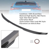 2020-ON BMW 4 Series G82 M4 Coupe Model Rear Boot Spoiler Carbon Fiber Look M4 Style Generic