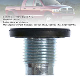 2002-2018 Dodge RAM 2500 3500 4500 5500 Replacement Engine Oil Pan Drain Plug w/ Molded Gasket 101284 Generic