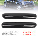 2001-2004 Mini Copper One Cabrio R50 Pair Front Bumper Trim 51116800143 51116800142 Glossy Black Generic