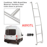 2014-2025 Ford Transit High Roof Vans Stainless Steel 5-Step Van Ladder A093TL Generic