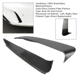 2014-2019 Mercedes Benz C Class W205 C43 C63 Rear Air Vent Cover Carbon Fiber Look Generic