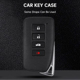 Lexus IS GS ES RX RC NX LS LX Alloy Aluminum TPU Soft Film Car Key Black Case Cover Generic