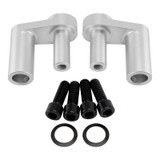 2014-2024 BMW R1200RT R1250RT CNC Handlebar risers 42mm up Silver Generic