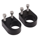 2008-2017 Kawasaki Ninja 250R 300 CNC Handlebar risers 25mm with offset 13mm Black Generic