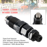 Kubota D722 D782 BX2230D Engine 1Pcs Fuel Injector 16001-53000 H1600-53000 Generic
