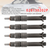 2000-2005 Volkswagen Beetle Golf Jetta 1.9L L4 4Pcs Fuel Injector FJ908 Generic