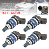1993-1999 Subaru Impreza WRX GC8 1.8L 2.2L 2.5L H4 4Pcs Fuel Injector 16611-AA100 Generic