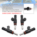 1997-2001 Volkswagen Golf IV Jetta 4Pcs Fuel Injector 0280155897 06A906031S Generic