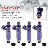 1998-2007 Suzuki Jimny 1.3 16V M13A 60KW 4Pcs Fuel Injector 195500-3980 Generic