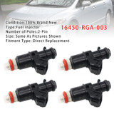 2013-2015 Acura ILX Hybrid 1.5L 4Pcs Fuel Injector 16450-RGA-003 Generic