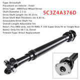 1999-2001 Ford F-250 F-350 Super Duty V8 7.3L Front Driveshaft Assembly 5C3Z4A376D Generic