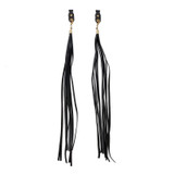 Handlebar Tassel Brake Lever Grip Decoration Black For Dyna Road Glide Road King