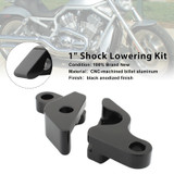 2002-2017 HARLEY VRSC V-ROD 1" Shock Lowering Kit Black Generic
