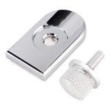 1996-2023 Touring Softail Dyna Sportster Model 1/4-20 Knurled Seat Bolt Screw with Plate Silver Generic