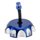 2003-2017 Suzuki RM65 RM100 RM125 RM250 Aluminum Gas Fuel Tank Cap with Vent Hose 2FJ-24610-00 Blue Generic