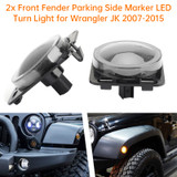 2007-2015 Wrangler JK 2x Front Fender Parking Side Marker LED Turn Light Generic