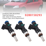 Dacia Logan Sandero Renault Clio Symbol 0.9L 3Pcs Fuel Injector 0280158293 Generic