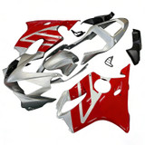 2001-2003 Honda CBR 600 F4i Amotopart Fairings Silver & Red F4i Racing Customs Fairing