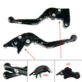 2025 YAMAHA XSR900 Adjustable Folding Extendable Racing Brake & Clutch Levers Black Generic
