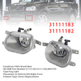 2003-2014 Volvo XC90 Pair Front Fog Light Lamp Without Bulb 31111183 31111182 Generic