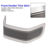 1986-2013 Touring Electra Glide Road King Front Fender Trim Skirt Silver Generic